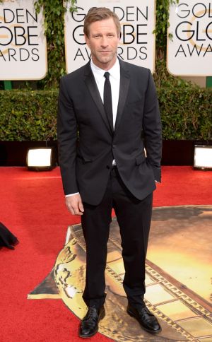 2014 Golden Globes - Red Carpet - Aaron Eckhart